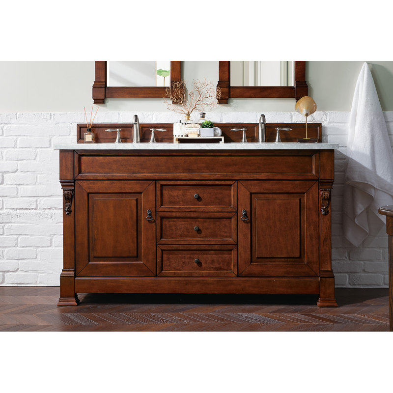 Darby Home Co Vivanco 60'' Freestanding Double Bathroom Vanity with Vanity Top & Reviews Wayfair